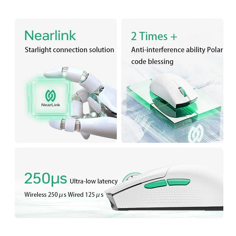 ThunderRobot ML903 Gaming Mouse Star Flash Wireless Mouse Wired Support 8KHz Wireless Support 4KHz