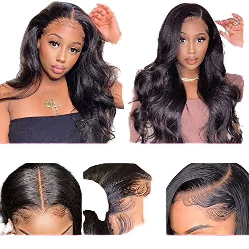 200 Density Lace Frontal Human Hair Wig Body Wave Human Hair Wig 100% Brazilian Human Hair for Black Women | Kimlud...