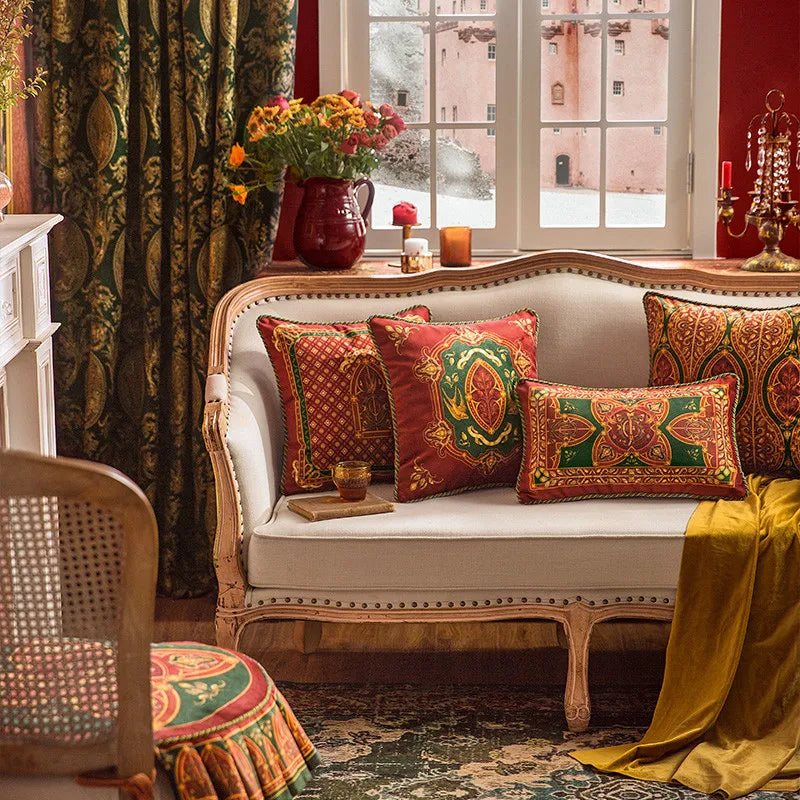 Luxury Europe Velvet Cushion Cover, Vintage Decorative Throw Pillow Covers, Baroque Design, 20x20 Inch, Soft, 2020 New |...