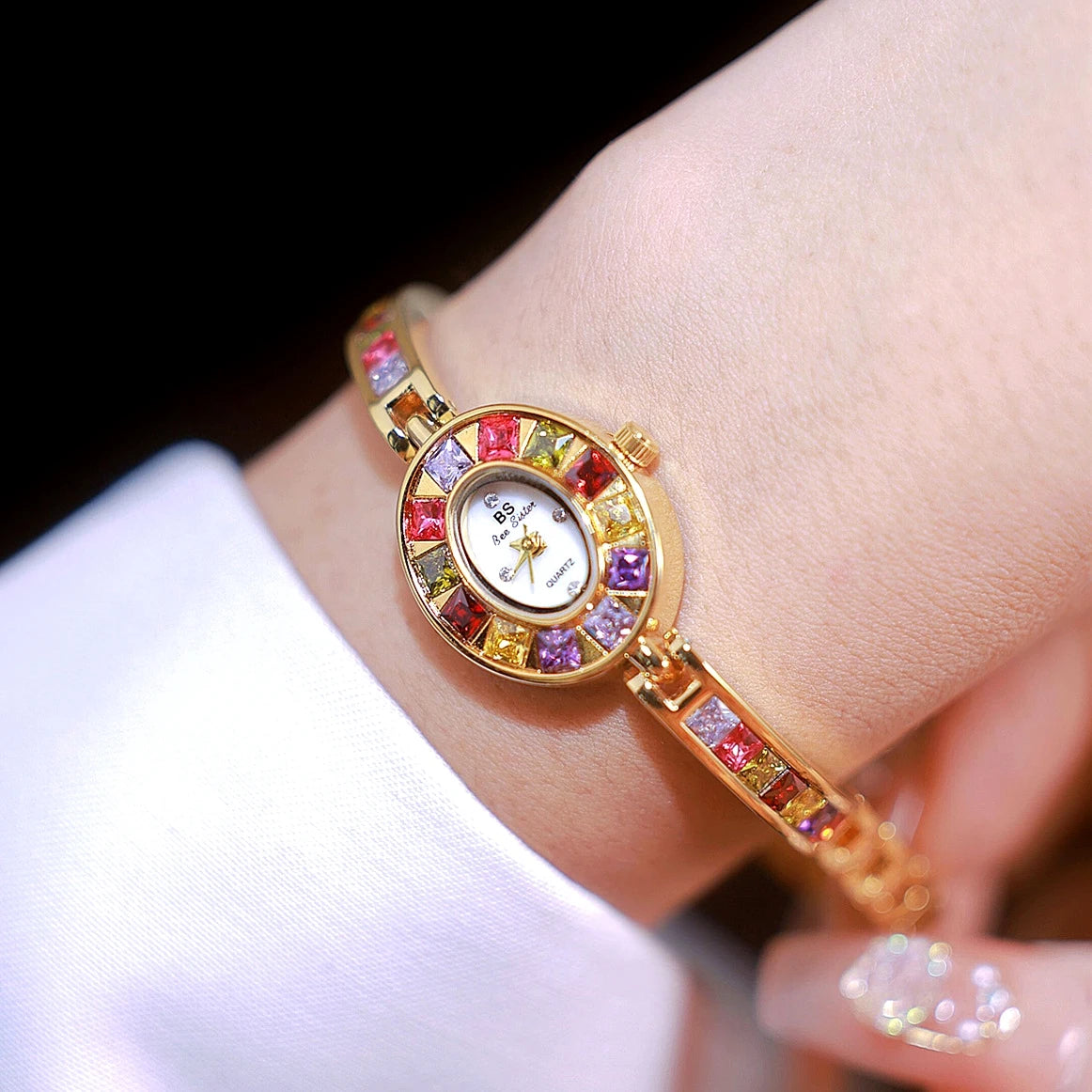 QUARTZ WATCH BS New Best-selling Watch Factory Direct Export Chain With Gradient Light Luxury Women's - Piece Consignment FA1681 - Kimlud