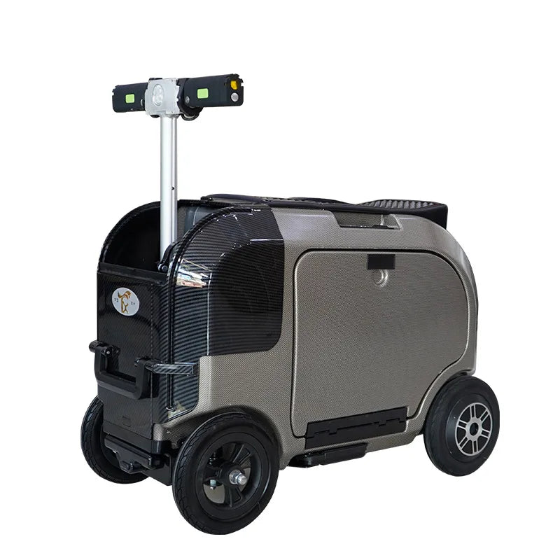 FENGJIU Electrical Luggage for Elderly People to Ride Safely Multi Functional Smart Luggage with Password Lock | Kimlud...