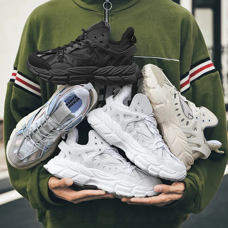 Shoes For Women Men's Sneakers 2025 Spring Fashion Street Style High Cushioning Trainers Male Running Sport Gym Tenis Footwear - Kimlud