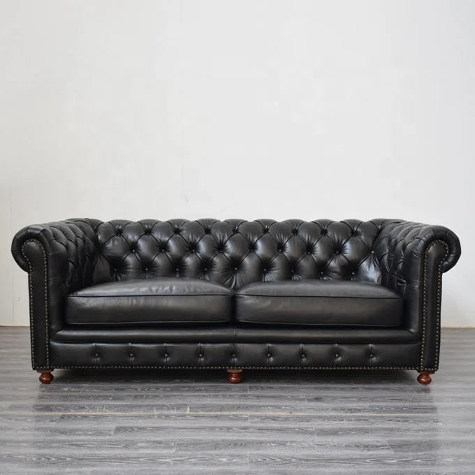 Hot Selling European Chesterfield 3 2 1seater Leather Sofa Set Living Room Furniture | Kimlud Luxury Chair