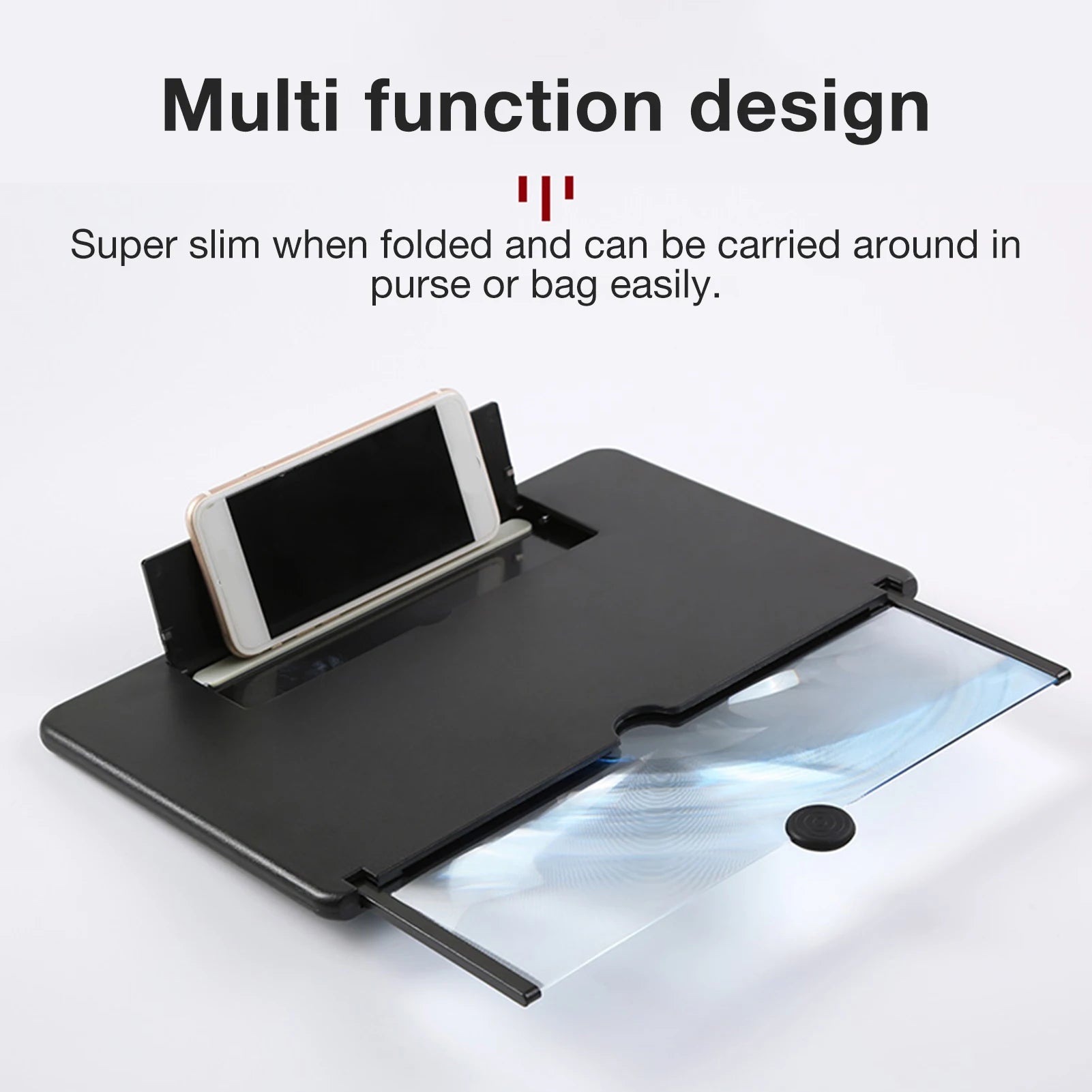 L16 16 inch Mobile Phone Screen Magnifier 3D Enlarger Magnifying Amplifier Bracket Universal Foldable Desk Phone Holder Stand