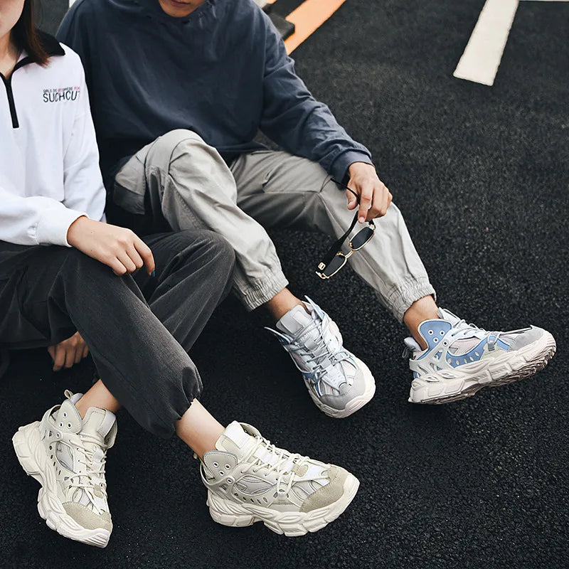 Shoes For Women Men's Sneakers 2025 Spring Fashion Street Style High Cushioning Trainers Male Running Sport Gym Tenis Footwear - Kimlud