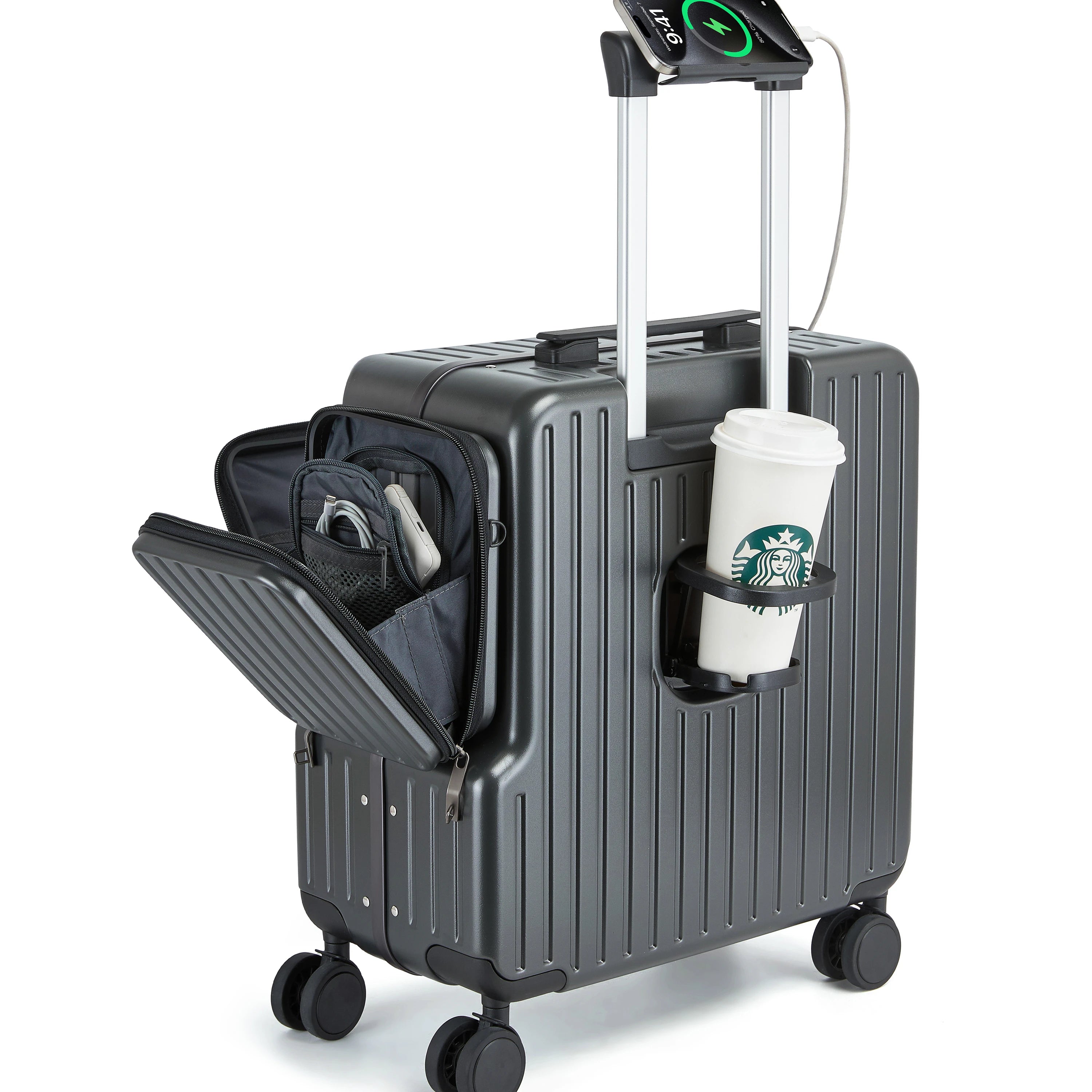 Trending Products 2025 New Arrivals 18inch Fashion Business Trolley Luggage Case Designer Travel Spinner Wheels Carry-On...