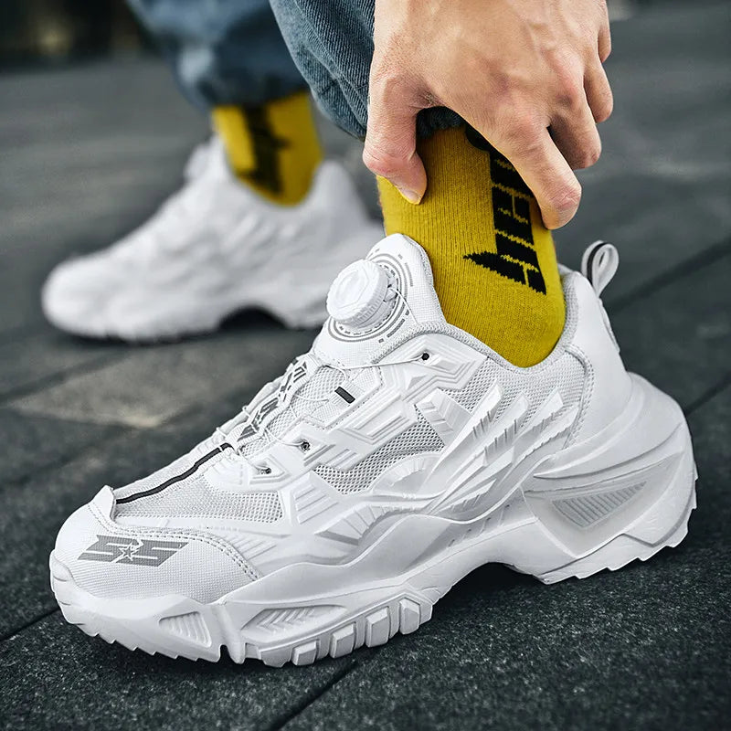2025 New Rotary Buckle Unisex Trendy Sneakers Chunky Men Running Shoes Women Thick Bottom Jogging Footwear Couple Street...