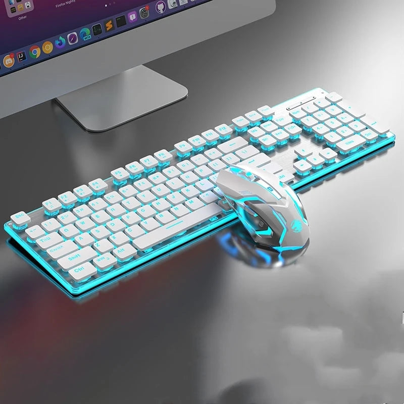 Front Walker X7S Wireless Keyboard and Mouse Set Silent Ultra-thin High-value Gaming Computer Office Mechanical Keyboard - Kimlud