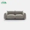 Wayon Convertible Sofa Bed Set Frameless Tufted L-Shape Flannel Modern Apartment Villa Living Room Furniture