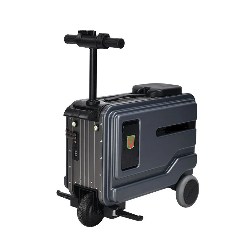 30L Electric Scooter Suitcasen Rideable with Build-in Seat Flexible Ambient Light Strip Storage Gift Ready | Kimlud...