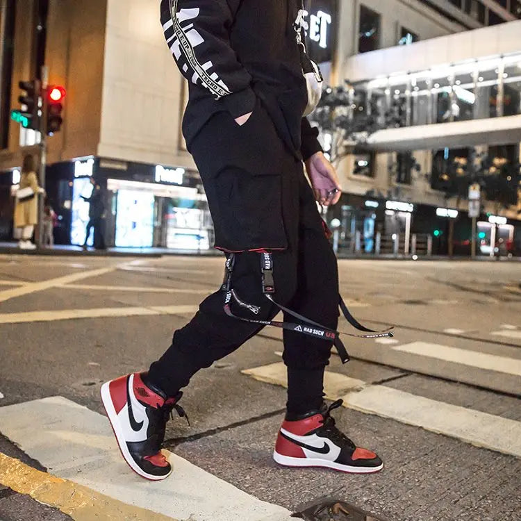 Harajuku Joggers Cargo Pants Men Fashion Casual Multi Pocket Streetwear techwear Men Women Sport Trousers Trending y2k Style - Kimlud