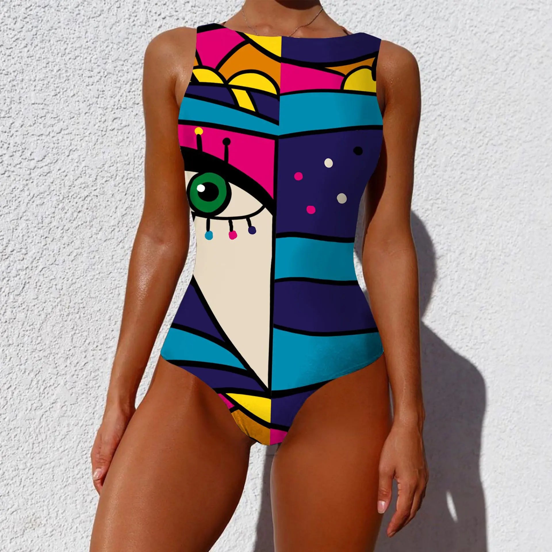 2021 One Piece Swimsuit Women Swimwear Monokini Long Sleeve Printed Floral Female Bathing Suit Surfing Bodysuit Swim Wear Beach