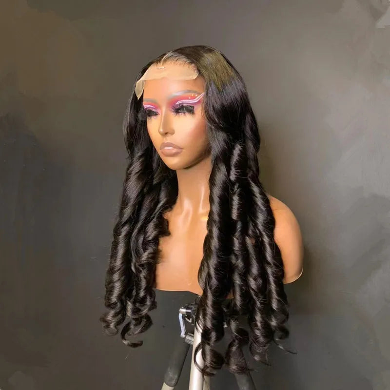 Women's 13x4 Deep Wave Body Glueless Wig Wear and Go Human Hair Pre Plucked Pre Cut Lace Front No Glue Upgraded | Kimlud...
