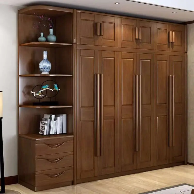 Handmade Solid Wood Oak Contemporary Modern Eco-Friendly Durable Freestanding Convertible Large Capacity Home Furniture Storage