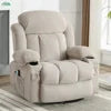 Wayon Modern Metal Frame Massage Heated Recliners with Remote Control and USB Charge Port for Home Furniture | Kimlud...
