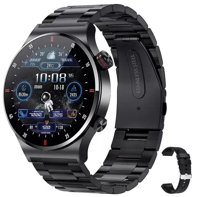 Magnetic Charging Mens Smart Watches Hombre HD Display with Multiple Sports Healthy Monitoring Support NFC Accesses Control