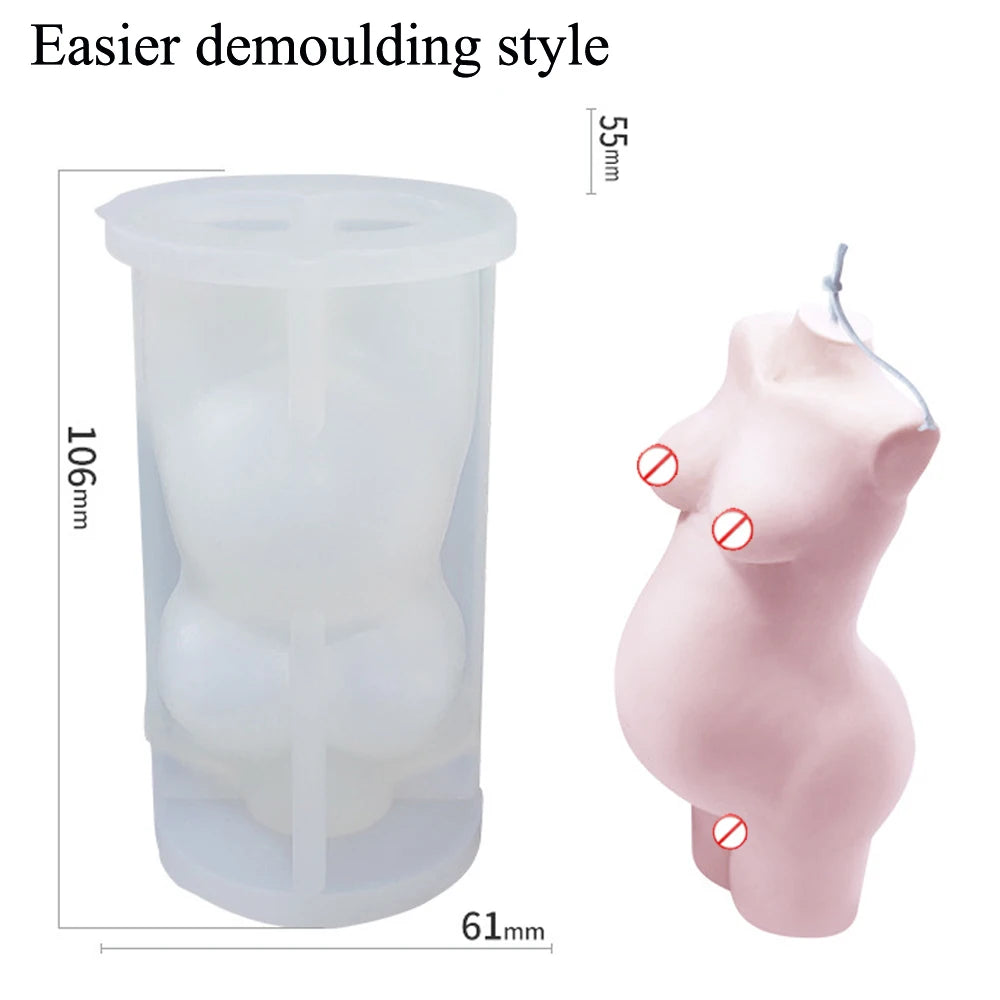 3D Body Silicone Candle Mold DIY Creative Men Women Human Plaster Epoxy Resin Aromath Soap Molds Art Craft Home Decoration