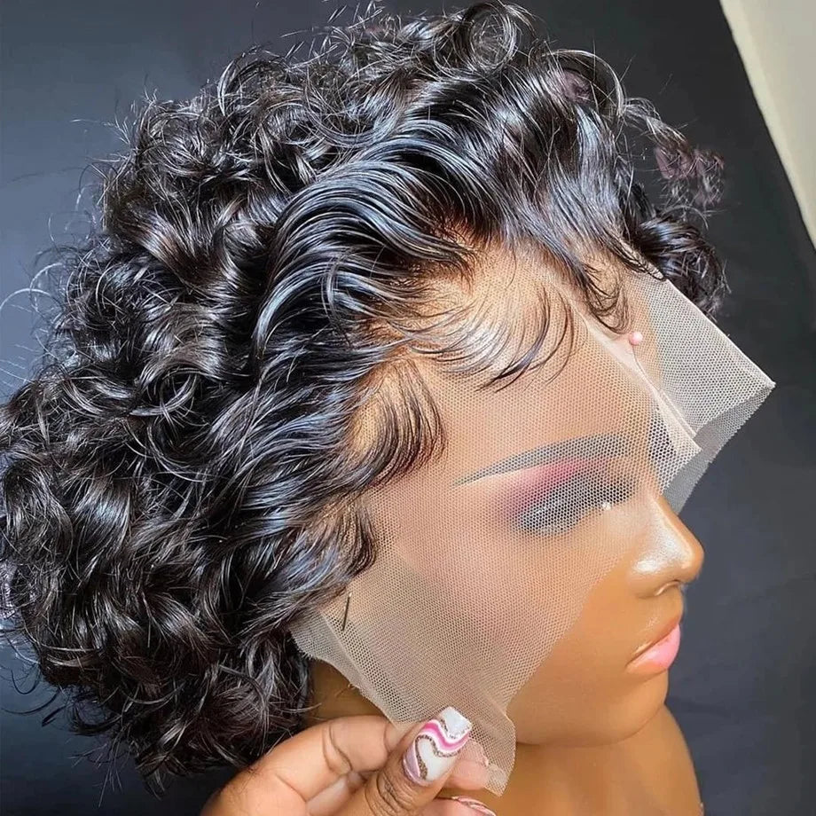 Women's 13x4 Deep Wave Body Glueless Wig Wear and Go Human Hair Pre Plucked Pre Cut Lace Front No Glue Upgraded | Kimlud...