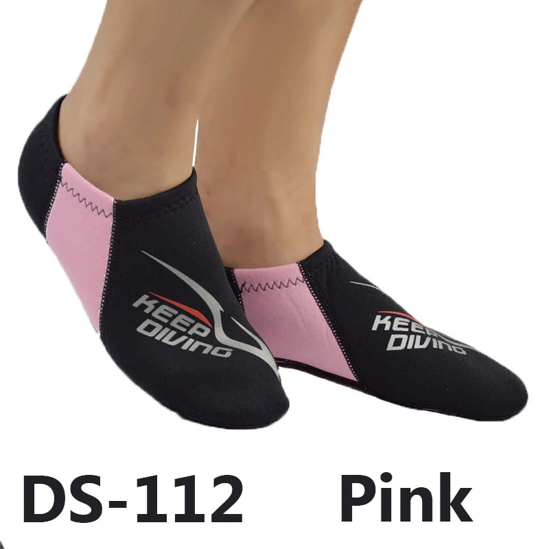 KEEP DIVING 3MM Neoprene Colorful Diving Socks Draughty Beach Shoes Snorkeling Equipment Footwear In Fins Non-slip Home...