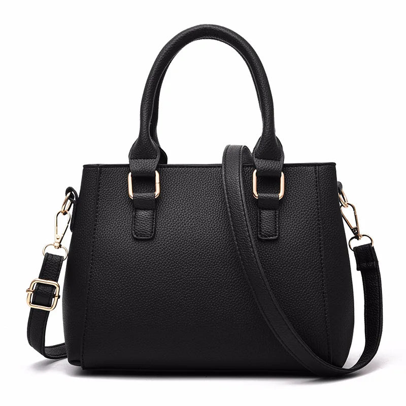 Embroidery Messenger Bags Women Leather Handbags Bags for Women Sac a Main Ladies hair ball Hand Bag - Kimlud