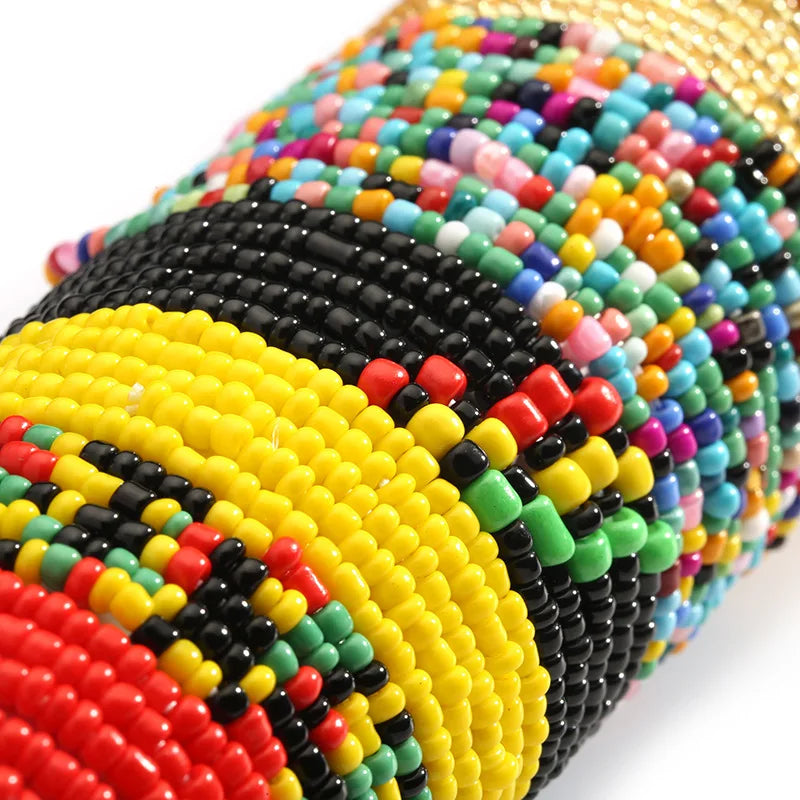 2 Pcs Sexy Summer Waist Bead Chains African Belly Beads Colorful Beach Bikini Body Belly Chain Elastic Jewelry for Women Girls - Kimlud