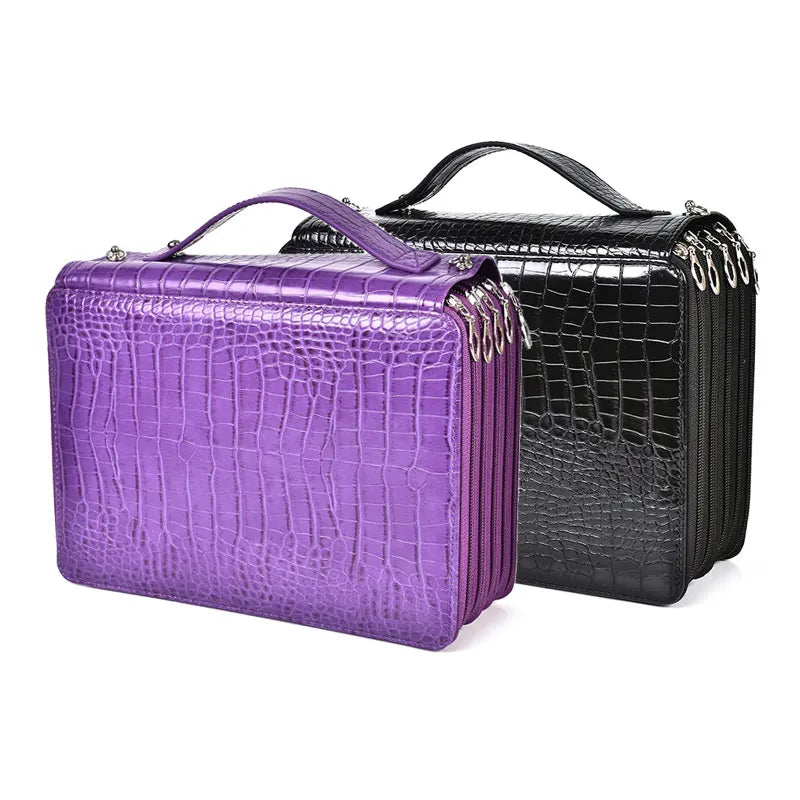 5 Layer 252 Hole PU Pencil Case Large Capacity Art Painting Drawing Pen Cosmetic Storage Bag Organizer Handbag...