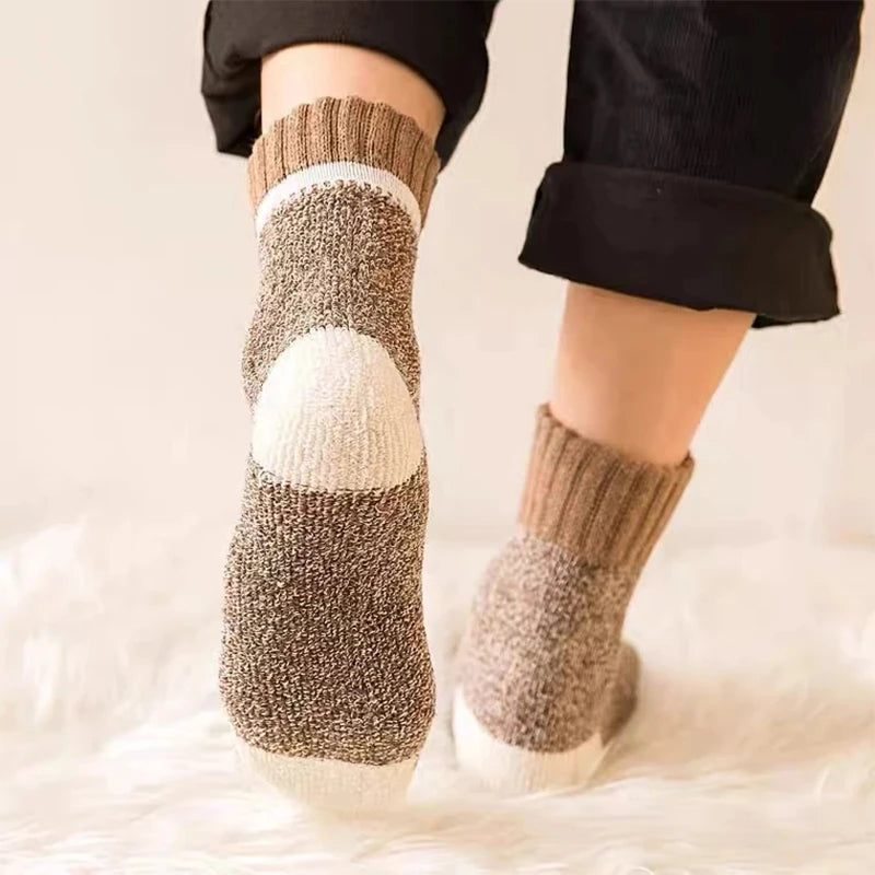 5Pairs/Lot Winter Thicken Wool Socks Men's High Quality Towel Keep Warm Sock Cotton Christmas Gift Socks For Male...