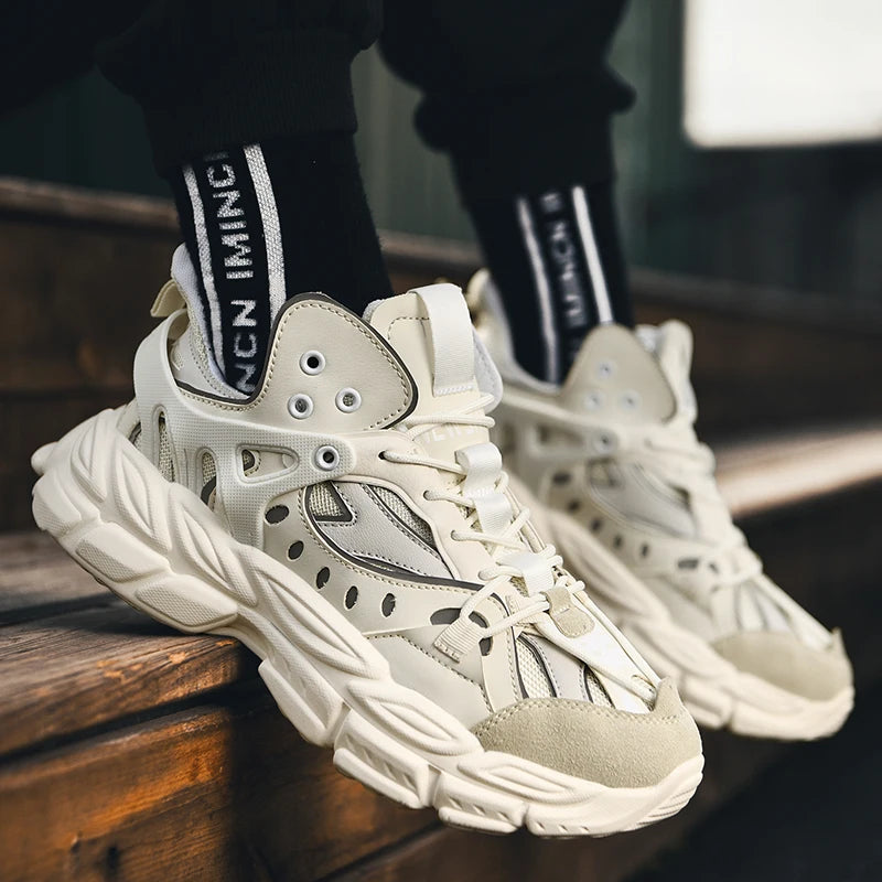 Shoes For Women Men's Sneakers 2025 Spring Fashion Street Style High Cushioning Trainers Male Running Sport Gym Tenis Footwear - Kimlud