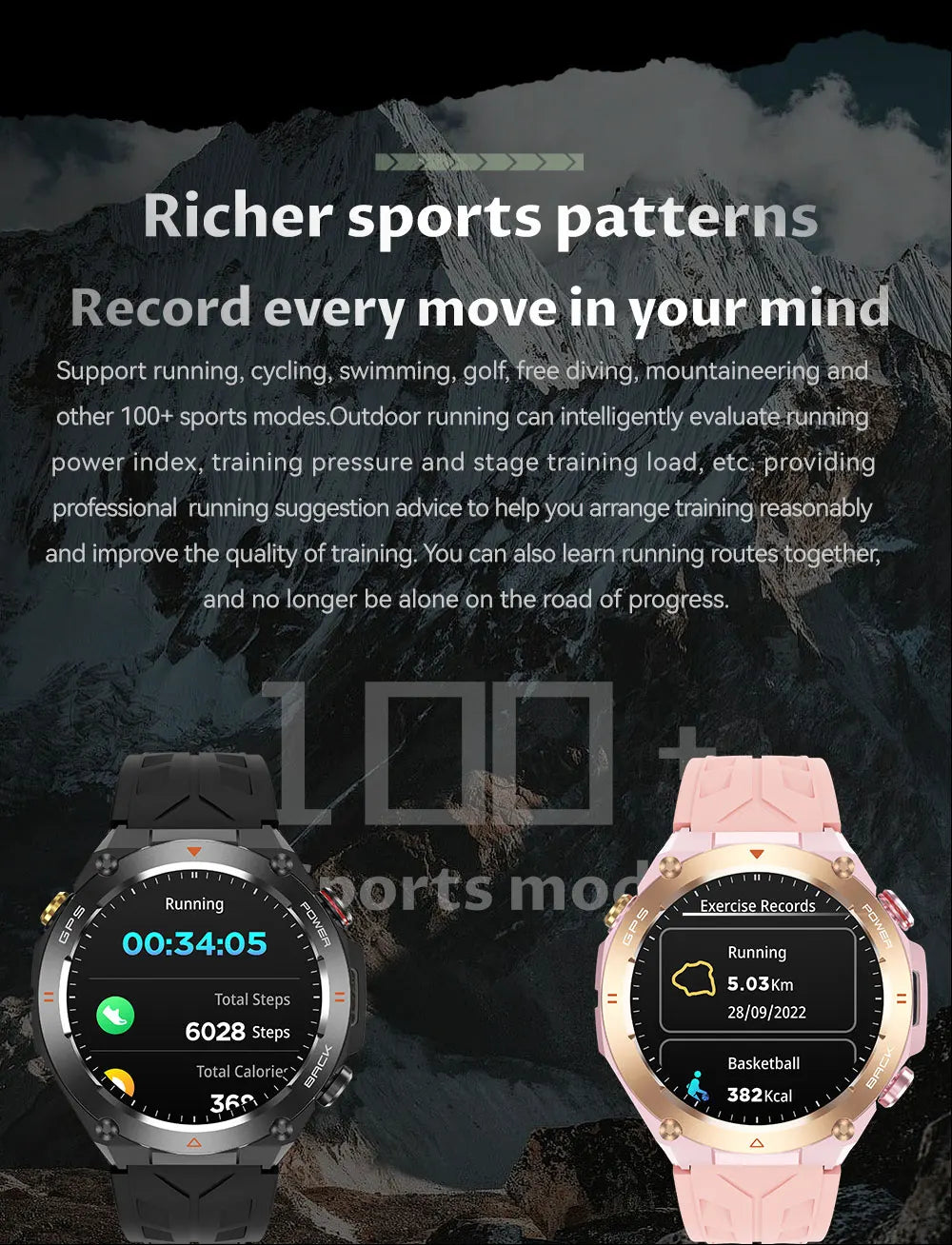 VALDUS AI Voice Assistant 650mAh Battery for Long Standby Waterproof Smartwatch Support Weather Forecast KC82 Smart Watch - Kimlud