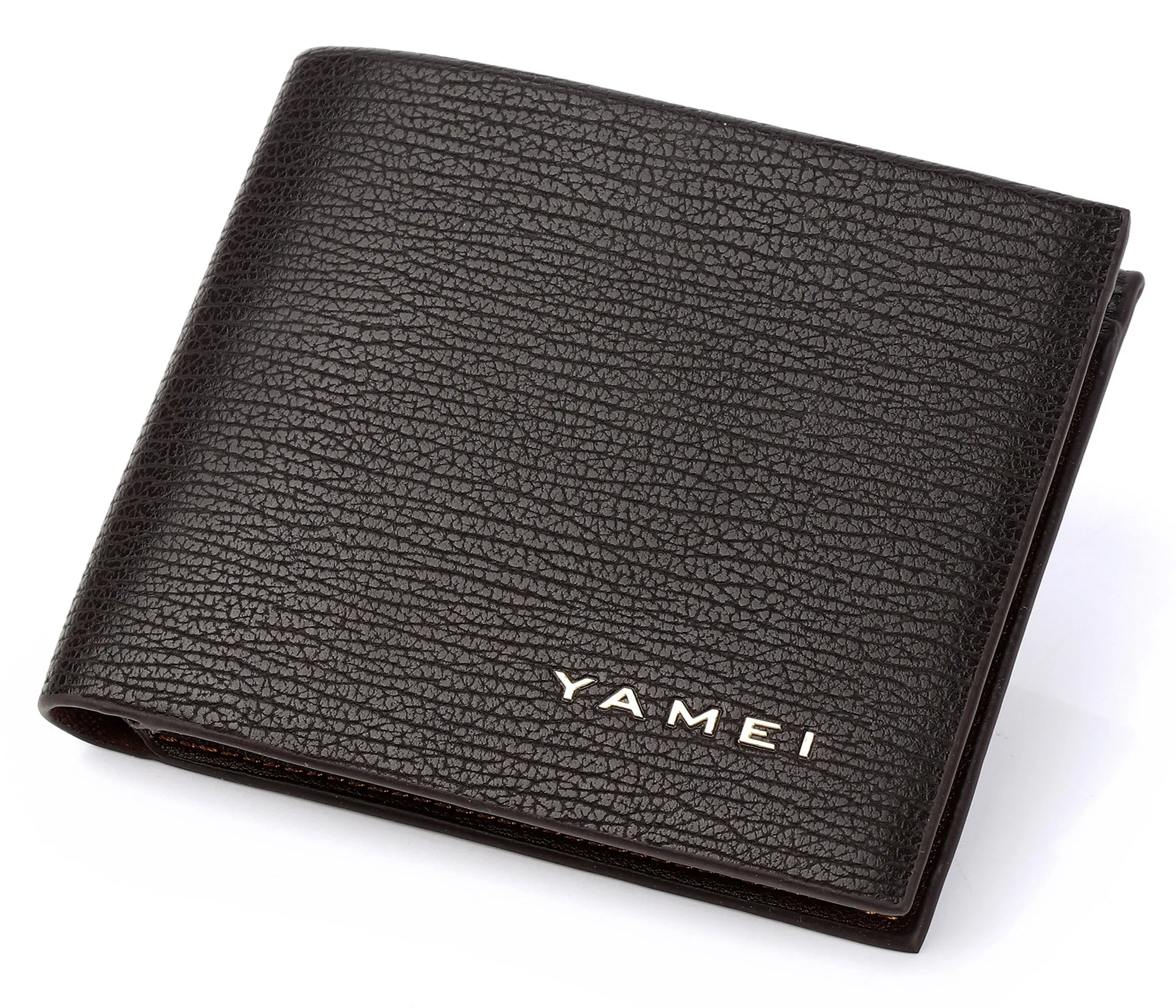 Customized Gifts Men's PU Wallet Casual Joker Soft Head Leather Short Wallet Ultra-thin Wallet