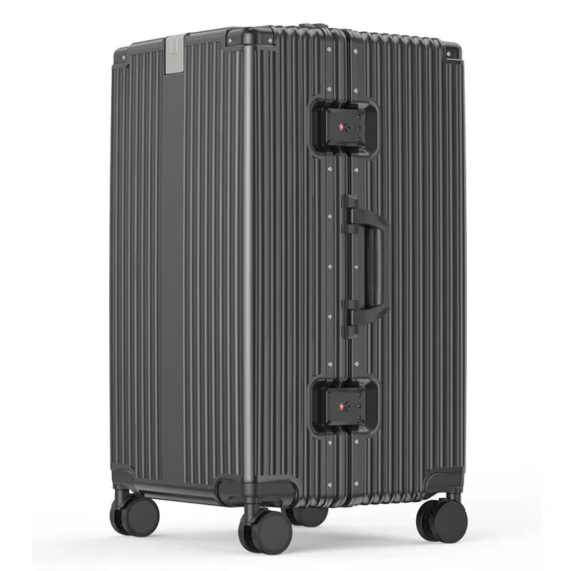 Super Large Carry on Luggage Aluminum Frame Rolling Suitcase PC Hard Sided Luggage With Spinner Wheels for Travel