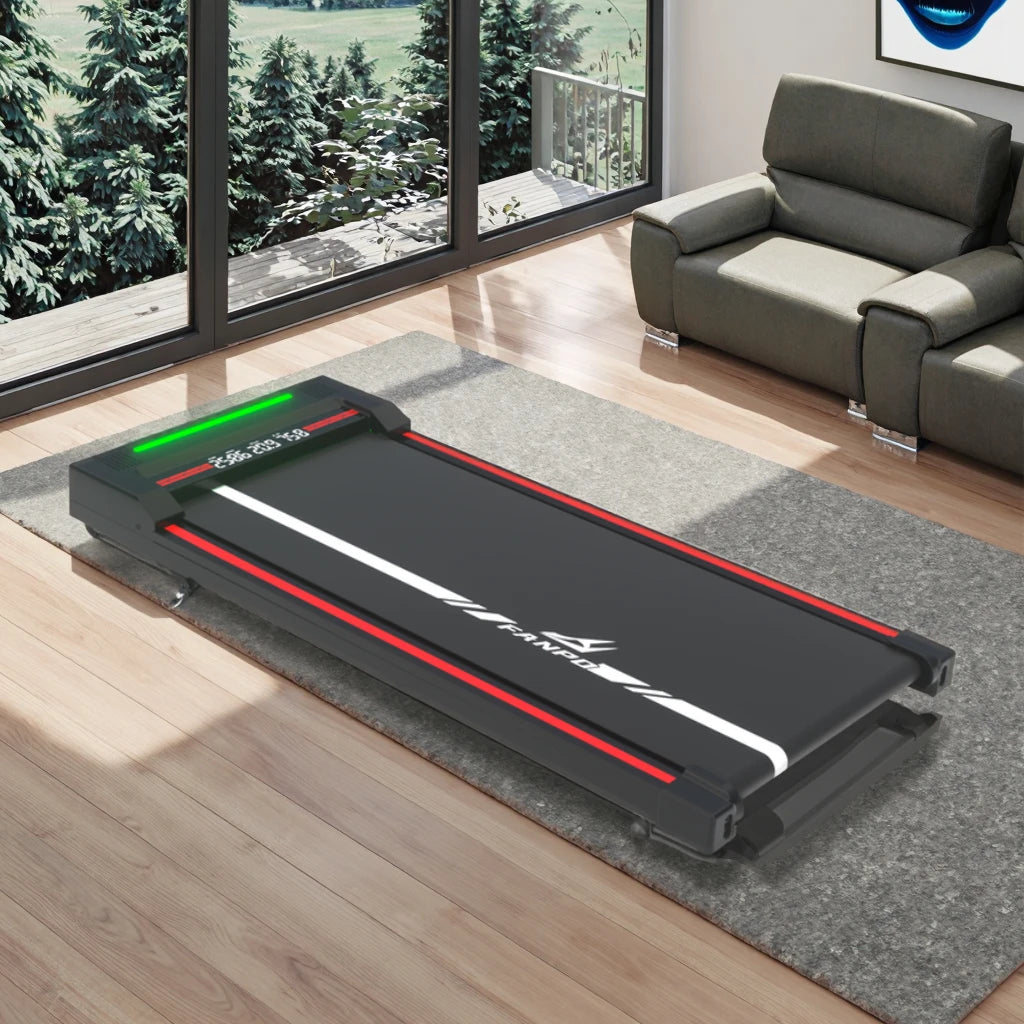 Professional Fitness Equipment Electric Treadmill Smart Portable Walking Pad Home Mini Desktop Curve LED Display Manual...