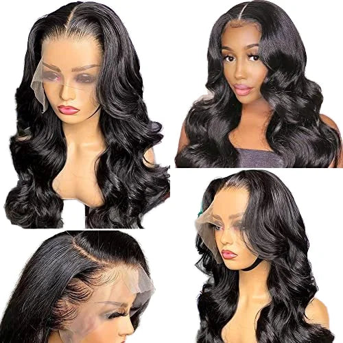 200 Density Lace Frontal Human Hair Wig Body Wave Human Hair Wig 100% Brazilian Human Hair for Black Women | Kimlud...