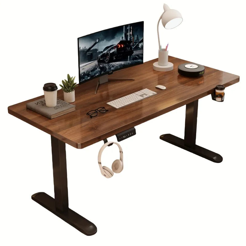 Ergonomic Modern Office Desk Smart Extendable Single Motor Sit-and-Stand Adjustment Computer Friendly Furniture | Kimlud...