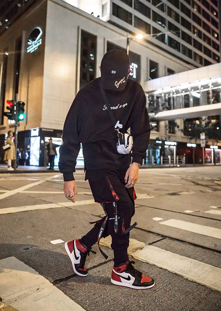 Harajuku Joggers Cargo Pants Men Fashion Casual Multi Pocket Streetwear techwear Men Women Sport Trousers Trending y2k Style - Kimlud