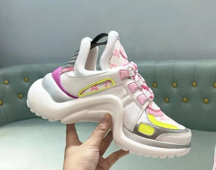 Top Quality Lady Driving Casual Shoe Trainer Designer Sneaker Low Casual Shoe Sports Culture Versatile Board Shoes Latex Fashion - Kimlud