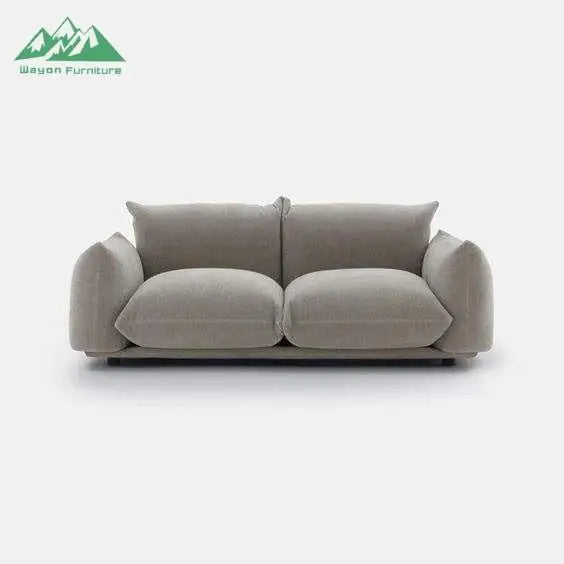 Wayon Convertible Sofa Bed Set Frameless Tufted L-Shape Flannel Modern Apartment Villa Living Room Furniture