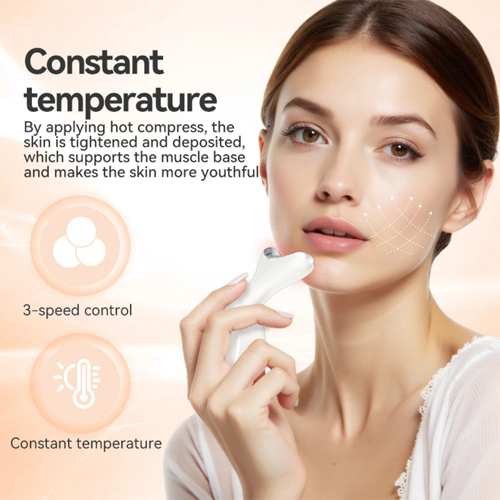 Electric Face Massager Tool Portable Face Lift Device Neck Massager for Double Chin Reducer