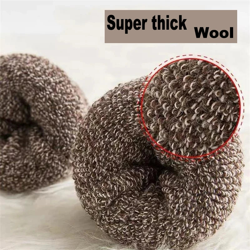 5Pairs/Lot Winter Thicken Wool Socks Men's High Quality Towel Keep Warm Sock Cotton Christmas Gift Socks For Male...