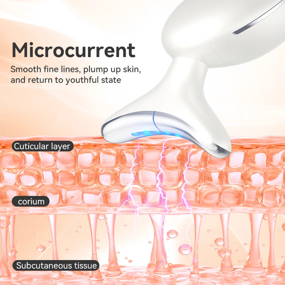 Electric Face Massager Tool Portable Face Lift Device Neck Massager for Double Chin Reducer