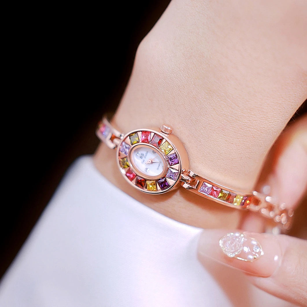 QUARTZ WATCH BS New Best-selling Watch Factory Direct Export Chain With Gradient Light Luxury Women's - Piece Consignment FA1681 - Kimlud