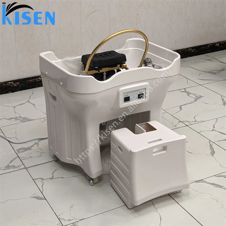 Kisen Model Luxury Salon Furniture Hair Washing Bed Accessories Japan Head Spa Equipment Portable Shampoo Basin No Plumbing - Kimlud