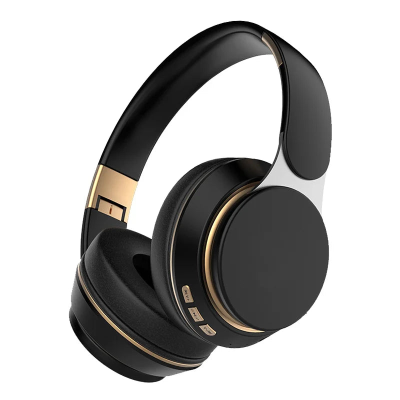 Wireless Headphone Over Ear Foldable Headset with Deep Bass Sound Long Battery Life Headphones with Built in Mic