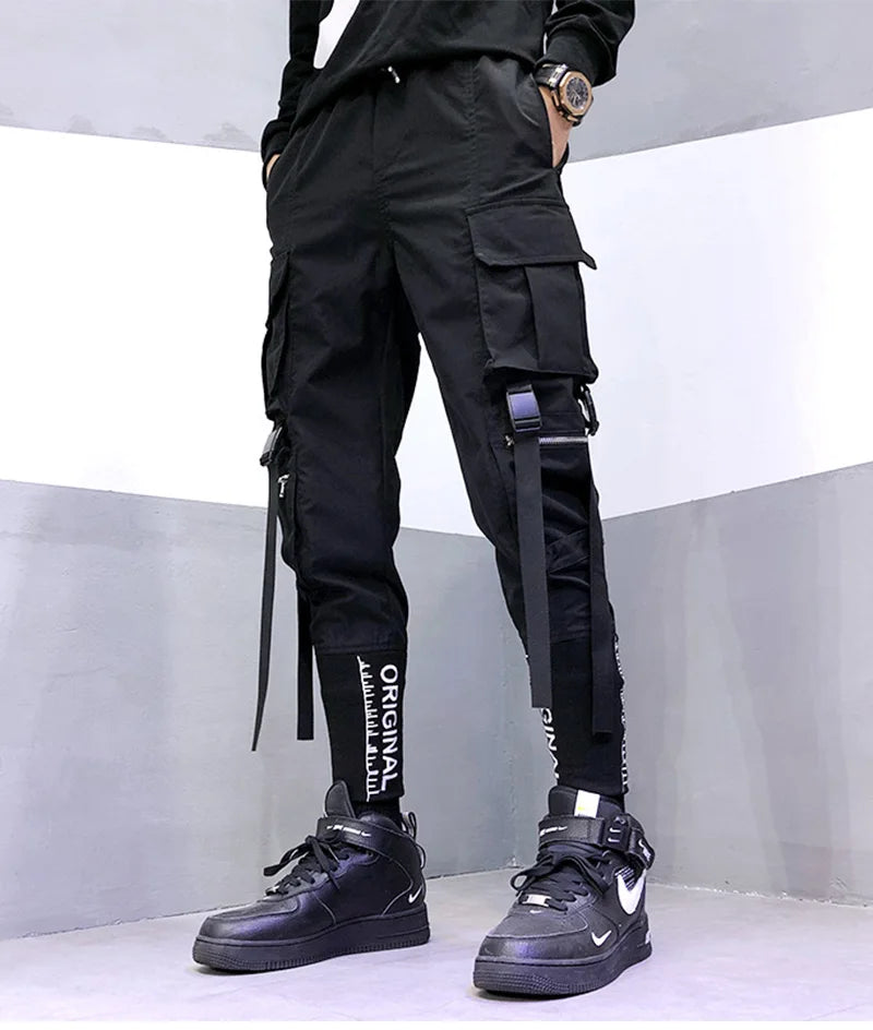 Harajuku Joggers Cargo Pants Men Fashion Casual Multi Pocket Streetwear techwear Men Women Sport Trousers Trending y2k Style - Kimlud