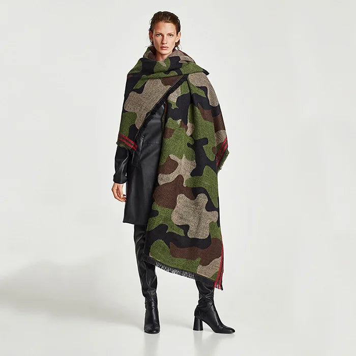 New Fashion Cashmere Women Leopard Scarf Winter Warm Shawls And Wraps Bandana Pashmina Long Tassel Female Foulard Thick...