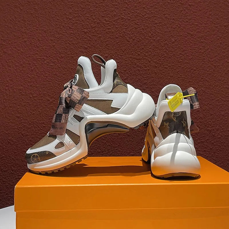 2 024 Hot Selling Womens Shoes Sneakers High Quality Arch Support Lady Chunky Shoes Designer Sneakers - Kimlud