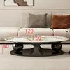 Luxury Modern Center Table Gold Stainless Steel Sintered Stone Top for Living Room Furniture Coffee Table for Home Use - Kimlud