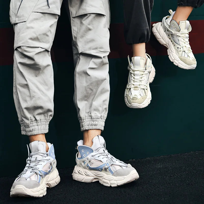 Shoes For Women Men's Sneakers 2025 Spring Fashion Street Style High Cushioning Trainers Male Running Sport Gym Tenis Footwear - Kimlud