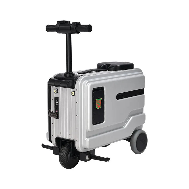 30L Electric Scooter Suitcasen Rideable with Build-in Seat Flexible Ambient Light Strip Storage Gift Ready | Kimlud...