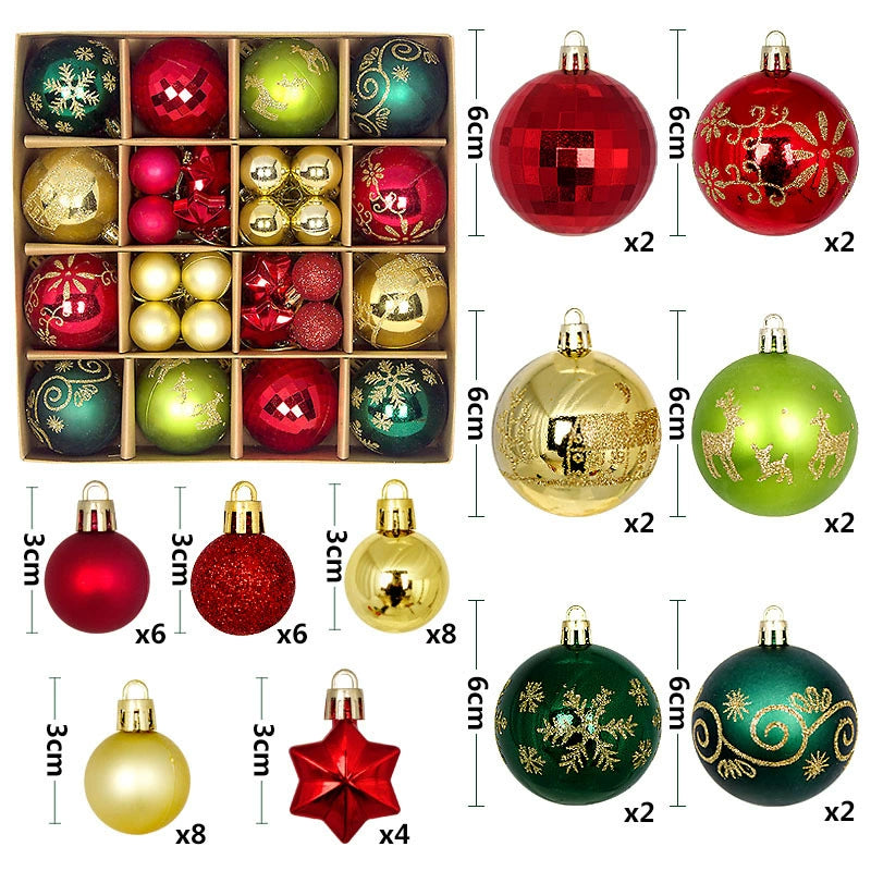 Christmas Tree Led Pendant Gilding Ribbon Christmas